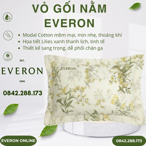 Vỏ gối Everon EPMOC27025 Lilies
