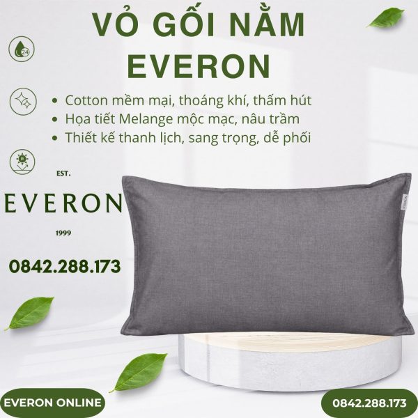 Vỏ gối nằm Everon BPC703 Melange Cotton