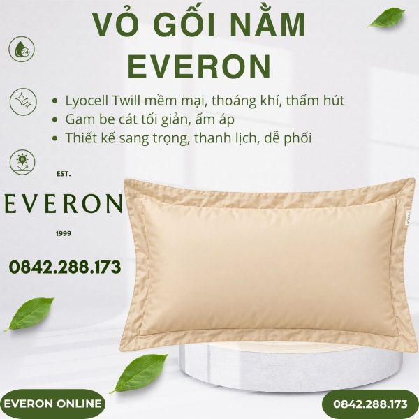 Vỏ gối nằm Everon BSL712 Sandy