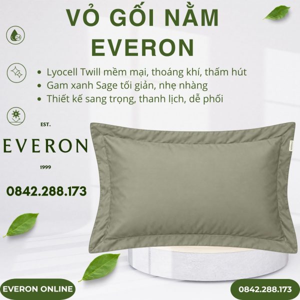 Vỏ gối nằm Everon BSL714 Sage