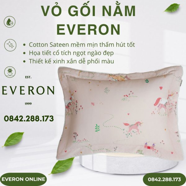 Vỏ gối nằm Everon CPC26203 Xứ Sở Thần Tiên Cotton Sateen