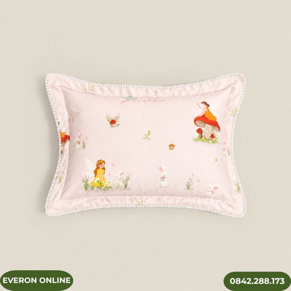 Vỏ gối nằm Everon CPC27201 Cotton Sateen họa tiết Elf đáng yêu cho bé