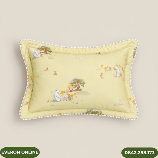 Vỏ gối nằm Everon CPC27203 Cotton Sateen họa tiết thỏ và gấu cho bé