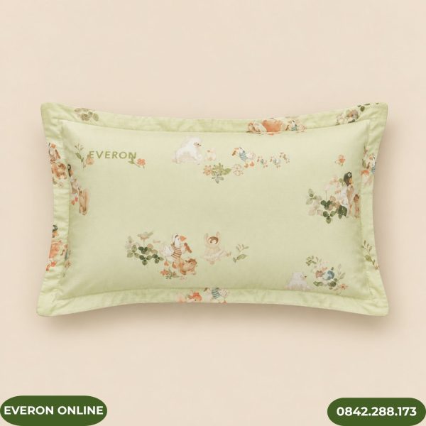 Vỏ gối nằm Everon CPT26202 Tencel họa tiết động vật Khu Rừng Cổ Tích