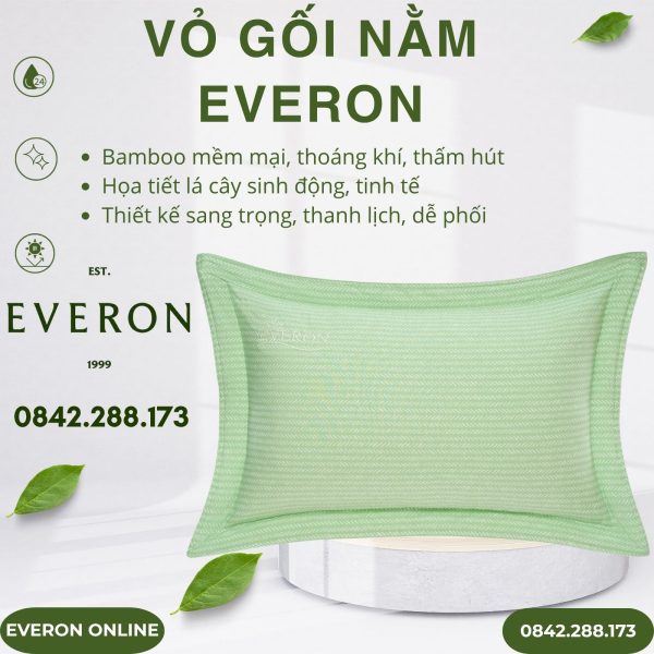 Vỏ gối nằm Everon EPBC25025 Cánh Rừng Hy Vọng Bamboo