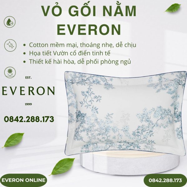 Vỏ gối nằm Everon EPC26012 Vườn cổ điển