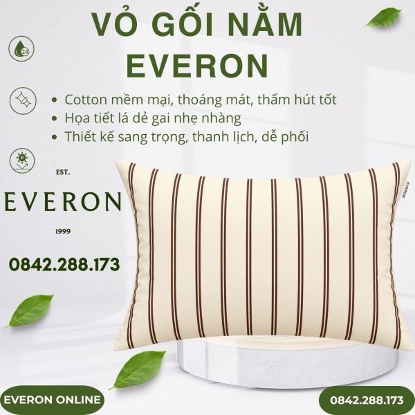 Vỏ gối nằm Everon EPC27031 Cotton