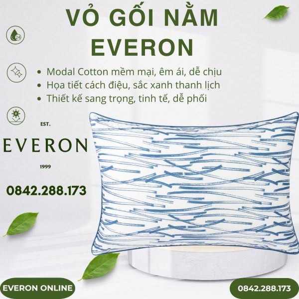 Vỏ gối nằm Everon EPM25012 Giao Lộ Hy Vọng Modal Cotton