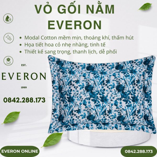 Vỏ gối nằm Everon EPM25021 Thung Lũng Thấu Hiểu Modal Cotton