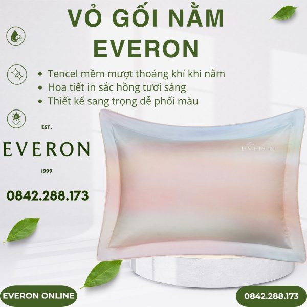 Vỏ gối nằm Everon EPT25015 Ánh Dương Lấp Lánh Tencel