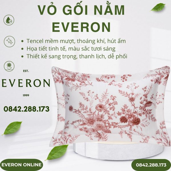 Vỏ gối nằm Everon EPT25027 Khởi Đầu Lạc Quan Tencel