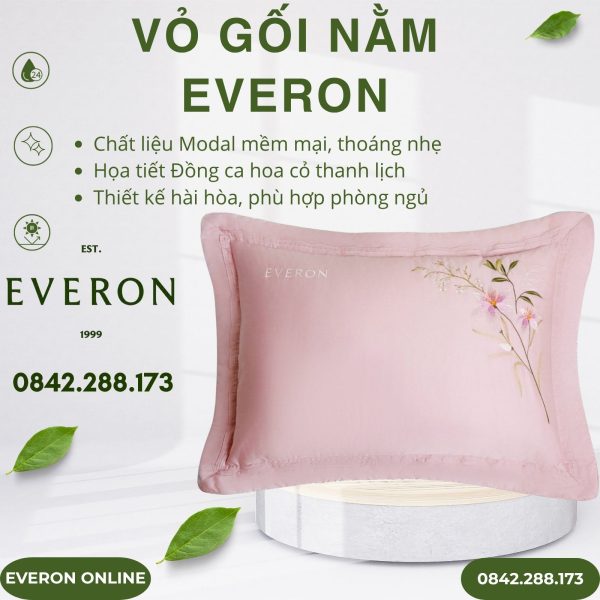 Vỏ gối nằm Everon ESM26004 Đồng Ca Hoa Cỏ