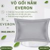 Vỏ gối nằm Everon EST25042 Tencel hoa thêu màu xám