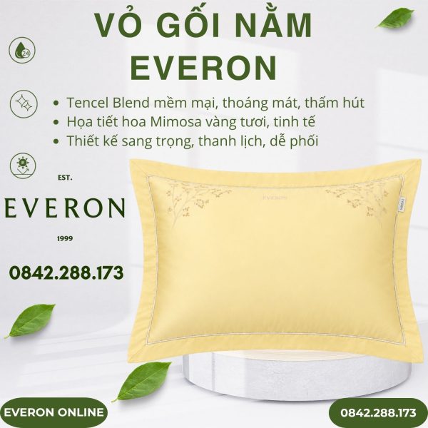 Vỏ gối nằm Everon ESTC27005 Mimosa
