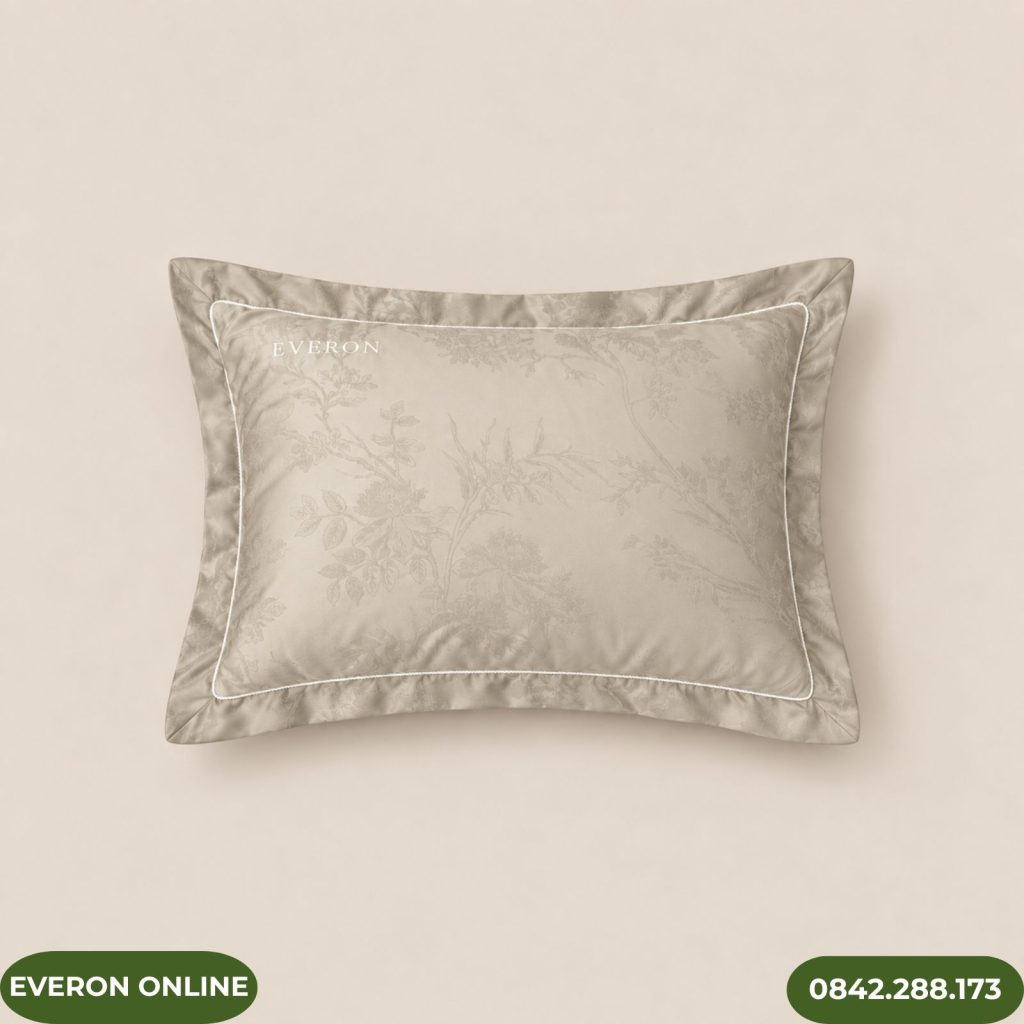 Vỏ gối nằm Everon ESTJ27020 Tencel Jacquard