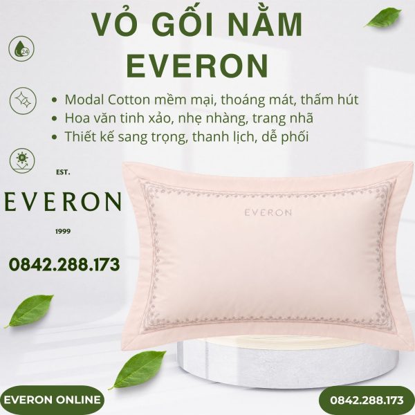 Vỏ gối nằm Everon ESTMC27003 Broderie