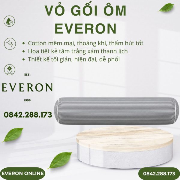 Vỏ gối ôm Everon BPC704 Pinstripe