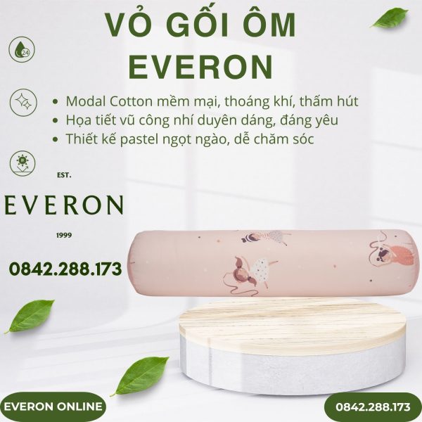 Vỏ gối ôm Everon CPM25203 Vũ điệu dịu dàng