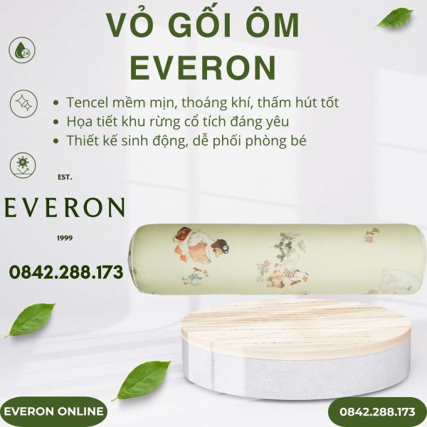 Vỏ gối ôm Everon CPT26202 Khu rừng cổ tích