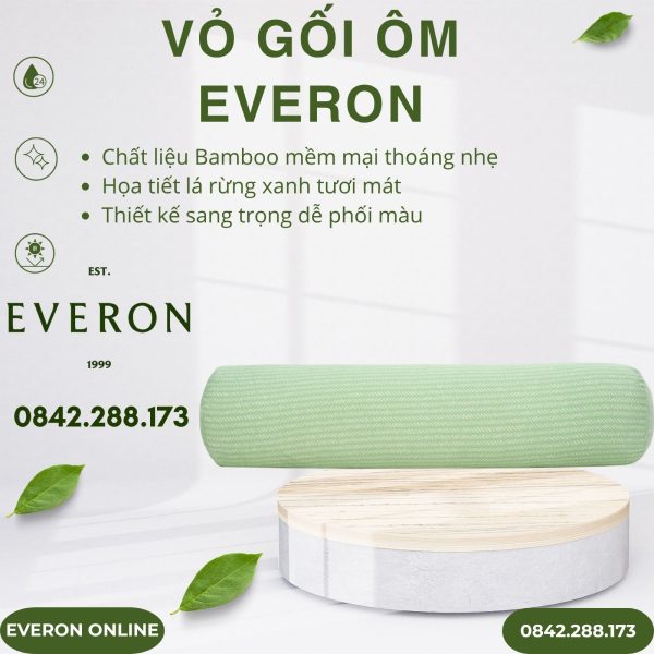 Vỏ gối ôm Everon EPBC25025 Cánh Rừng Hy Vọng Bamboo