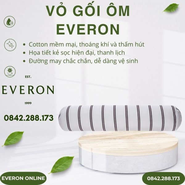 Vỏ gối ôm Everon EPC25035 Đường song song