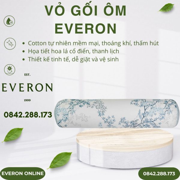 Vỏ gối ôm Everon EPC26012 Vườn cổ điển