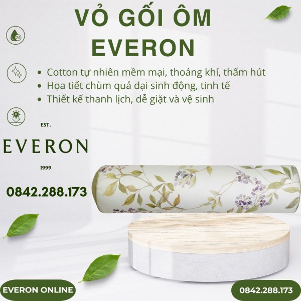Vỏ gối ôm Everon EPC26013 Mùa quả dại
