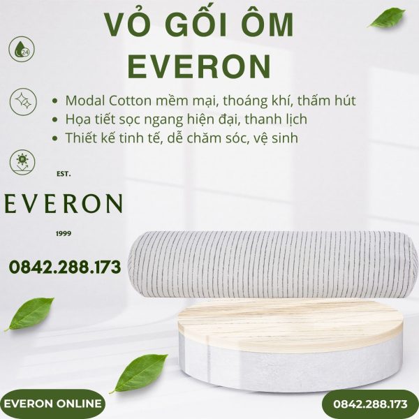 Vỏ gối ôm Everon EPM25038 Đường sọc ngang