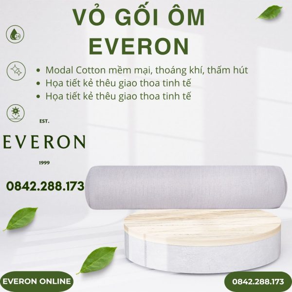 Vỏ gối ôm Everon EPM25039 Kẻ giao thoa