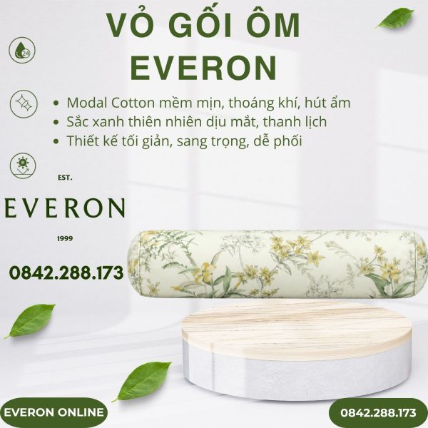Vỏ gối ôm Everon EPMOC27025 Lilies
