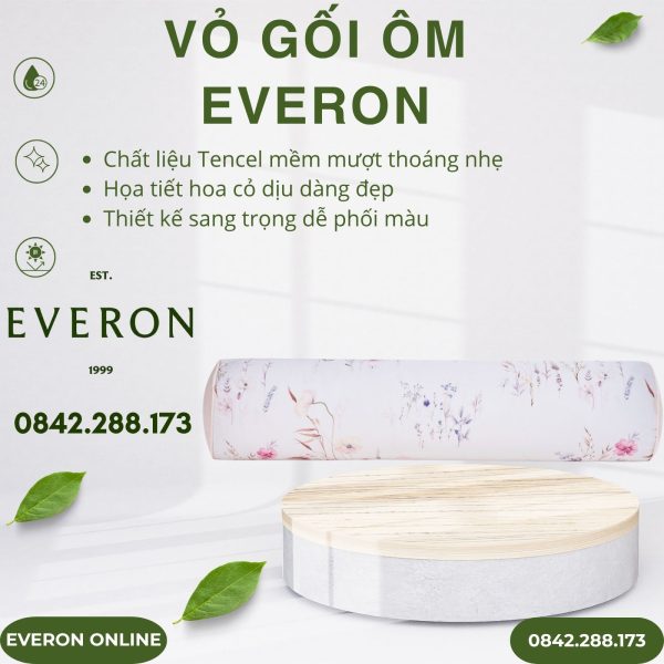 Vỏ gối ôm Everon EPT25017 Mơ Êm Tencel