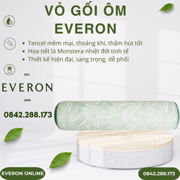 Vỏ gối ôm Everon EPT26015 Monstera
