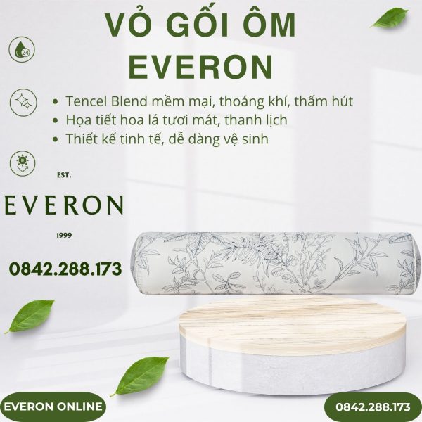 Vỏ gối ôm Everon EPTC25036 Vườn tươi tốt