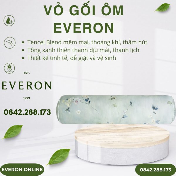 Vỏ gối ôm Everon EPTC26011 Thu thiên thanh