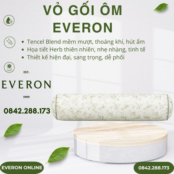 Vỏ gối ôm Everon EPTC27021 Herb