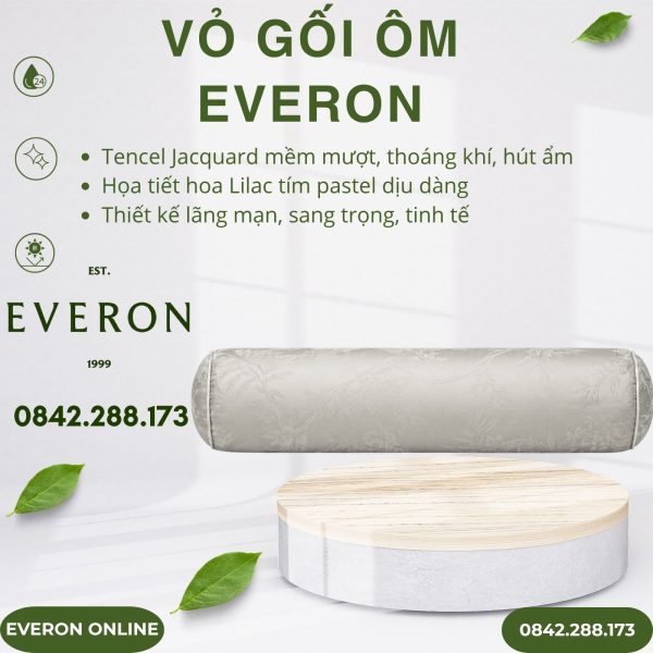 Vỏ gối ôm Everon ESTJ27020 Lilac