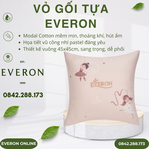 Vỏ gối tựa Everon CPM25203 Vũ Điệu Dịu Dàng