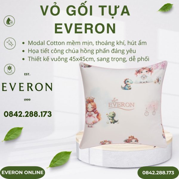 Vỏ gối tựa Everon CPM25205 Công Chúa Điệu