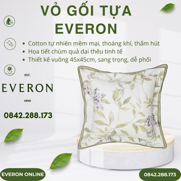 Vỏ gối tựa Everon EPC26013 Mùa Quả Dại