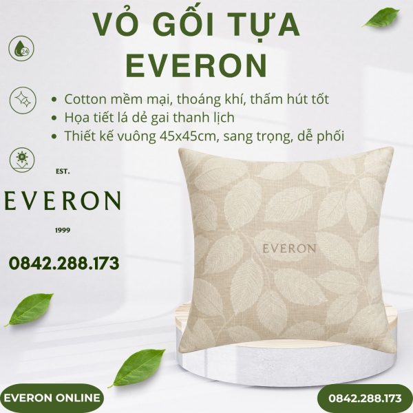 Vỏ gối tựa Everon EPC27027 Beech 45x45cm
