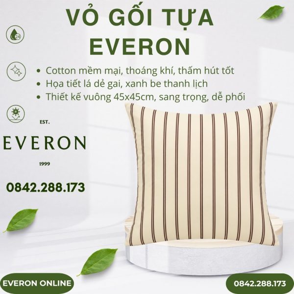 Vỏ gối tựa Everon EPC27031 Linear 45x45cm