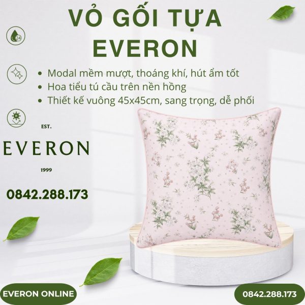 Vỏ gối tựa Everon EPM25010 Nét Hứng Khởi