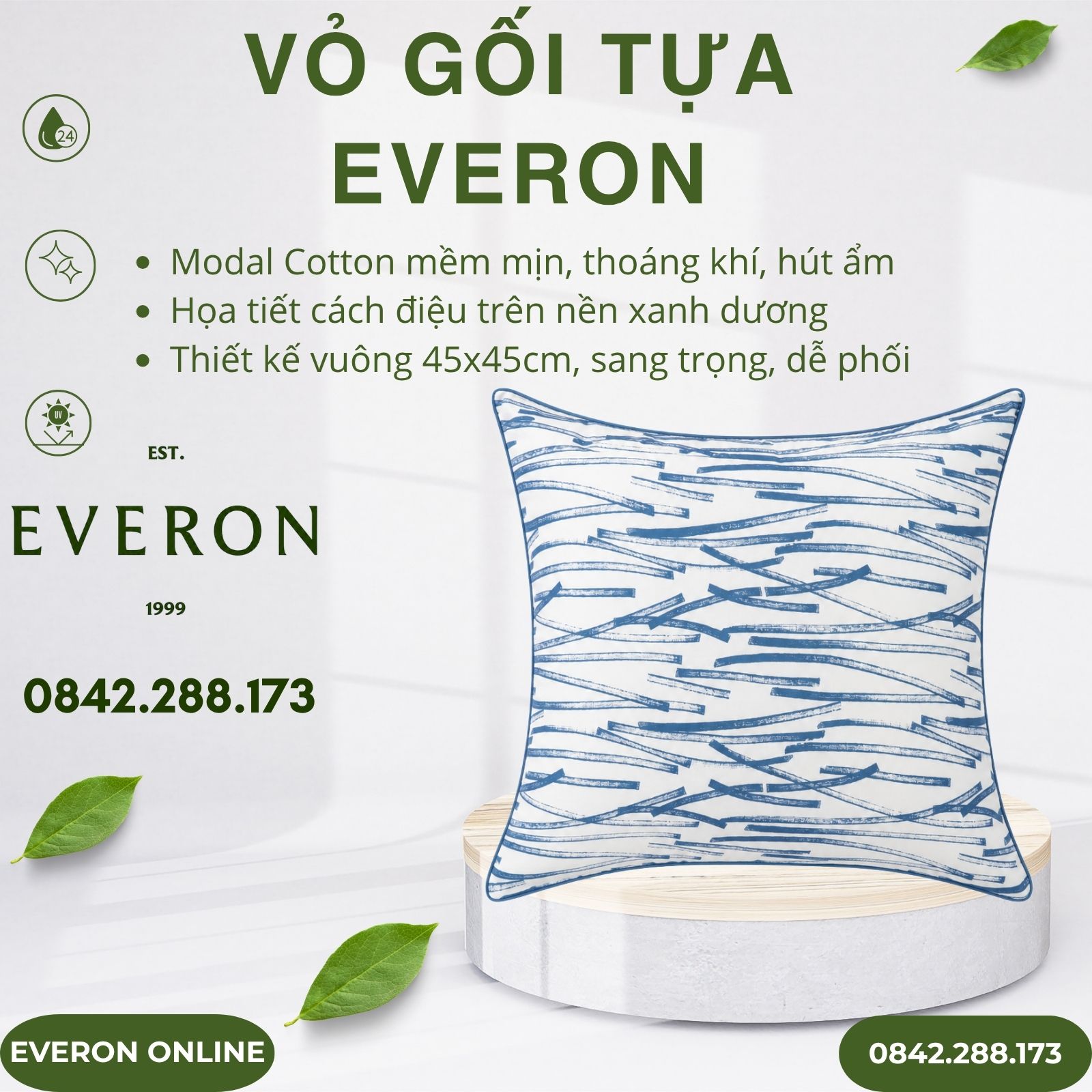 Vỏ gối tựa Everon EPM25012 Giao Lộ Hy Vọng Vỏ gối tựa Everon EPM25012 Giao Lộ Hy Vọng