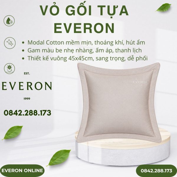 Vỏ gối tựa Everon EPM25016 Tiếng Vỗ Về