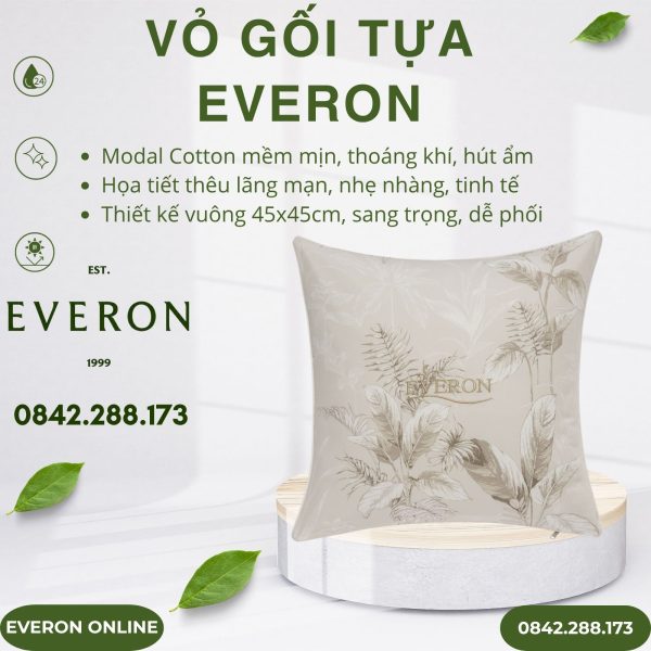 Vỏ gối tựa Everon EPM25028 Đích Đến Hạnh Phúc