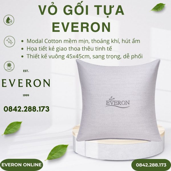 Vỏ gối tựa Everon EPM25039 Kẻ Giao Thoa