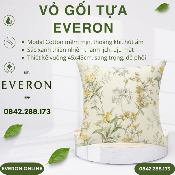 Vỏ gối tựa Everon EPMOC27025 Lilies 45x45cm