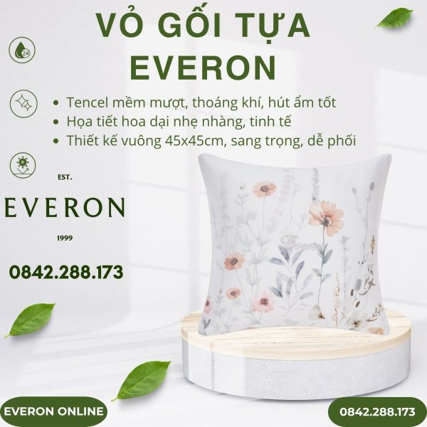 Vỏ gối tựa Everon EPT25018 Nét Chân Thành