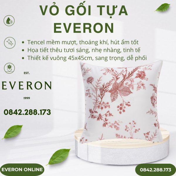 Vỏ gối tựa Everon EPT25027 Khởi Đầu Lạc Quan