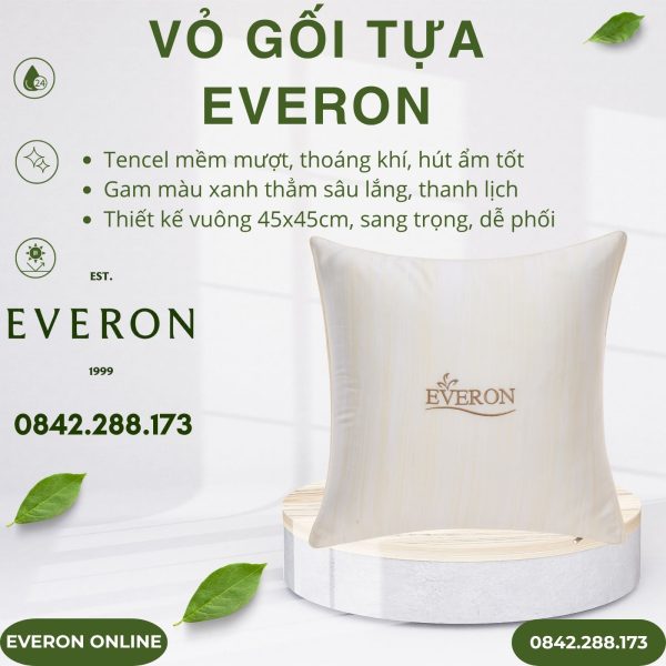 Vỏ gối tựa Everon EPT25029 Hồ Sâu Sắc